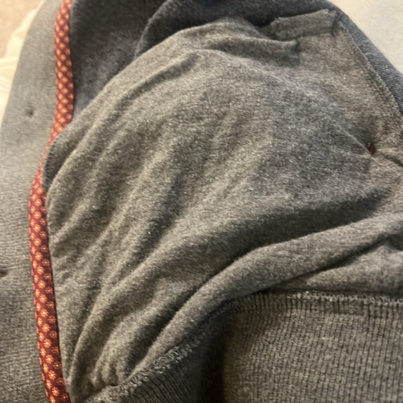 TED BAKER Gray Knit Terry Button Front Cardigan Sweater - Picture 15 of 16